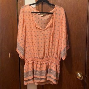 Michael Khors Semi Sheer Top Size Large